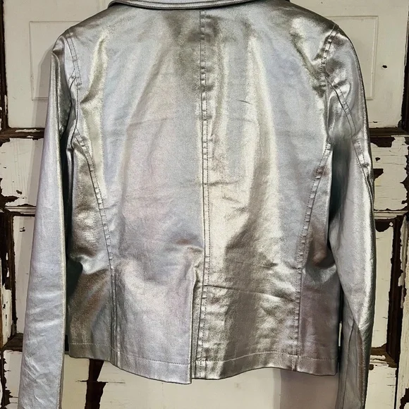 Ralph Lauren Silver Trench Coat - Picture 5 of 6